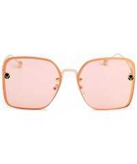 Aviator 2019 new sunglasses ladies fashion big box sunglasses- marine film sunglasses female tide - F - CX18S0WXKE3 $49.13