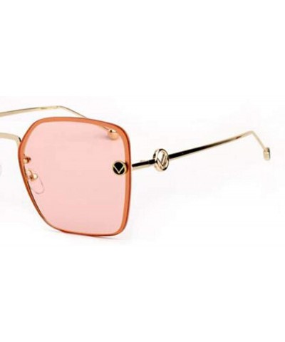 Aviator 2019 new sunglasses ladies fashion big box sunglasses- marine film sunglasses female tide - F - CX18S0WXKE3 $49.13