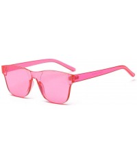 Goggle Women Rimless Square Sunglasses Men Eyewear Color Mirror - C6 - CX194OKDSGK $25.08