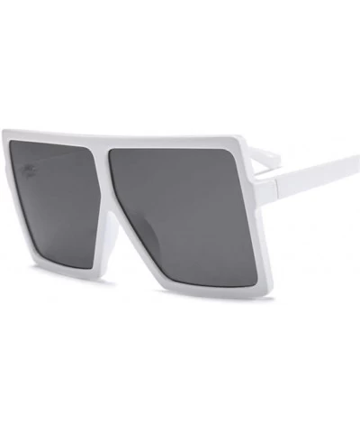 Goggle Women Oversized Square Sun Glasses Shades UV400 Ladies Goggles Sunglasses - Beige - C318U24HCEK $29.97
