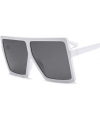 Goggle Women Oversized Square Sun Glasses Shades UV400 Ladies Goggles Sunglasses - Beige - C318U24HCEK $19.04