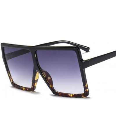 Goggle Women Oversized Square Sun Glasses Shades UV400 Ladies Goggles Sunglasses - Beige - C318U24HCEK $19.04