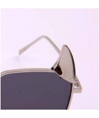 Aviator Unisex sunglasses - fashion personality sunglasses - horn fashion sunglasses - D - C818SGIM2ET $45.89