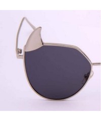 Aviator Unisex sunglasses - fashion personality sunglasses - horn fashion sunglasses - D - C818SGIM2ET $45.89