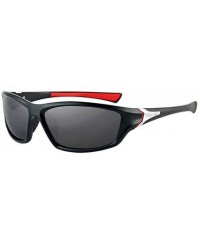 Square Polarized Night Vision Sunglasses Men's Driving Sun Glasses for Men Square Sport Brand Luxury Mirror Shades-C02 - CF19...