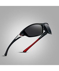 Square Polarized Night Vision Sunglasses Men's Driving Sun Glasses for Men Square Sport Brand Luxury Mirror Shades-C02 - CF19...