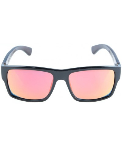 Sport Quality Spring Hings Wood Temples Polarized Sunglasses Red Mirror - Red Mirror - CA12EE0BU2Z $15.96