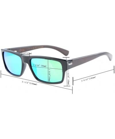 Sport Quality Spring Hings Wood Temples Polarized Sunglasses Red Mirror - Red Mirror - CA12EE0BU2Z $15.96