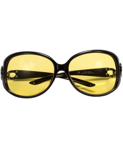 Goggle Headlight Night Vision Driving Glasses Polarized Sunglasses Safety Glasses Rainy Cloudy - Black - CP18CEGMQ0O $19.18