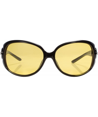 Goggle Headlight Night Vision Driving Glasses Polarized Sunglasses Safety Glasses Rainy Cloudy - Black - CP18CEGMQ0O $19.18