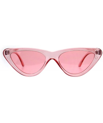 Cat Eye Womens Snug Classic Vintage Goth Cat Eye Sunglasses - Pink - C9189U5O28W $8.65