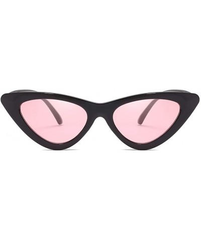 Cat Eye Cat Eye Sunglasses for Women VintageRetro Style Plastic Frame UV 400 Protection - CY18S40HSED $8.42