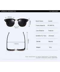 Oval Sunglasses Polarized Antiglare Anti ultraviolet Travelling - Silvery - C118WS32REQ $21.61