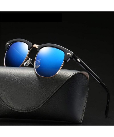 Oval Sunglasses Polarized Antiglare Anti ultraviolet Travelling - Silvery - C118WS32REQ $21.61