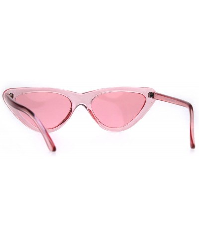 Cat Eye Womens Snug Classic Vintage Goth Cat Eye Sunglasses - Pink - C9189U5O28W $17.77