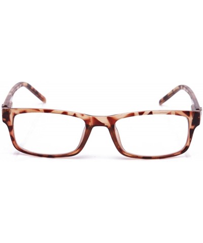 Rectangular Newbee Fashion Plastic Rectangular Glasses - 2 Pack Black & Tortoise - CS18547757T $11.48