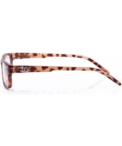 Rectangular Newbee Fashion Plastic Rectangular Glasses - 2 Pack Black & Tortoise - CS18547757T $11.48