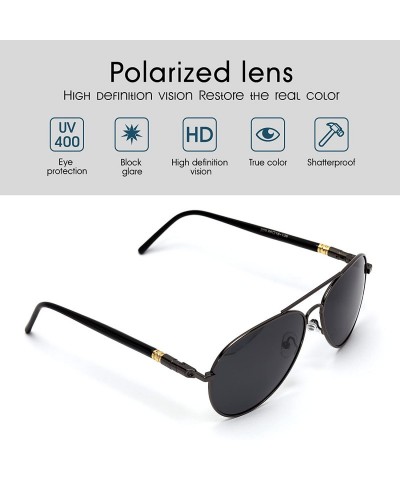 Aviator polarized sunglasses Protection - C318CI8ASTG $11.60
