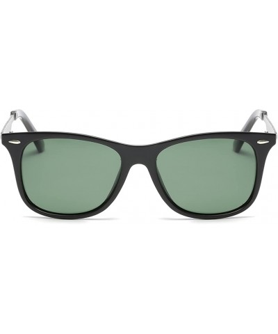 Square Sunglasses For Men Women Classic Retro Square Frame Polarizing Fashion Driving Sun Glasses - C4 - CS18DU3E9E0 $26.83