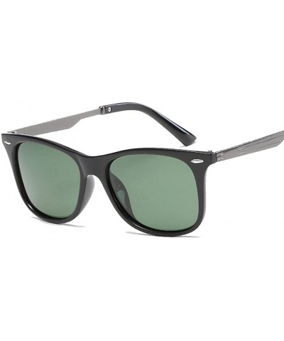 Square Sunglasses For Men Women Classic Retro Square Frame Polarizing Fashion Driving Sun Glasses - C4 - CS18DU3E9E0 $26.83