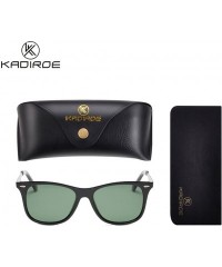 Square Sunglasses For Men Women Classic Retro Square Frame Polarizing Fashion Driving Sun Glasses - C4 - CS18DU3E9E0 $26.83