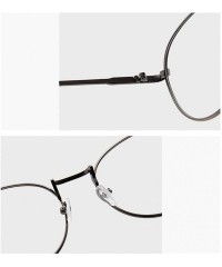 Round round metal Glasses classic Retro Frame for Men Women clear lens Eyewear - Color 7 - CN18MDMQ6NM $10.64