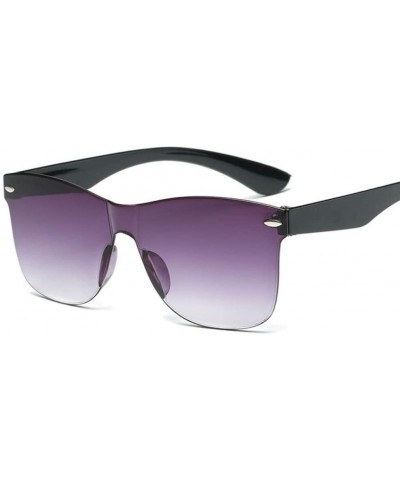Rimless SunglassesTransparent Women Vintage Colorful Retro Rimless Sun Glasses Womens Brand Eyewear UV400 - 1 - CE18QXY8I8S $...