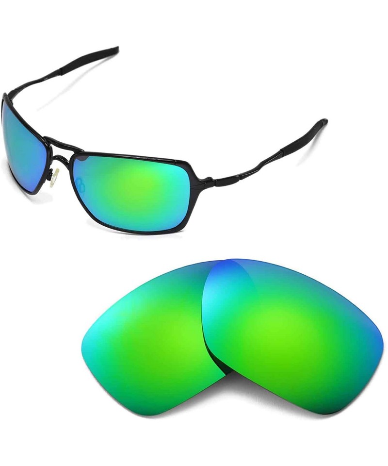 Shield Replacement Lenses for Oakley Inmate Sunglasses - 9 Options Available - Emerald Mirror Coated - Polarized - CB11957A49...