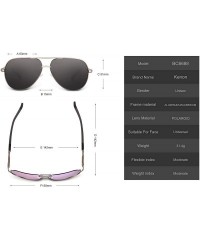 Aviator Personalized Aviator Sunglasses Polarized Protective - Black-for Boyfriend - C718RD83DIS $9.35