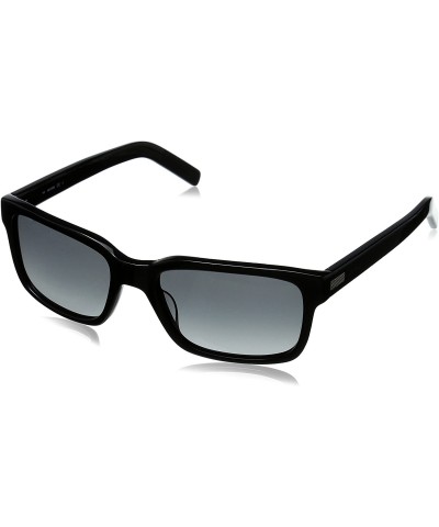 Rectangular Men's Preston Rectangular Sunglasses - Black & Gray Gradient - C9125QFNLG5 $42.88