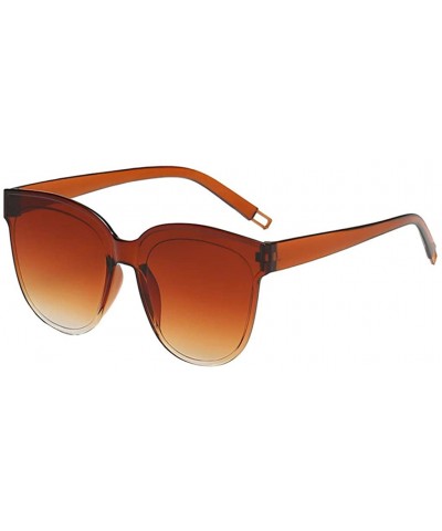 Oversized 2020 New Unisex Oversized Square Candy Colors Glasses Rimless Frame Unisex Sunglasses - L - C6196SYSKOD $16.39