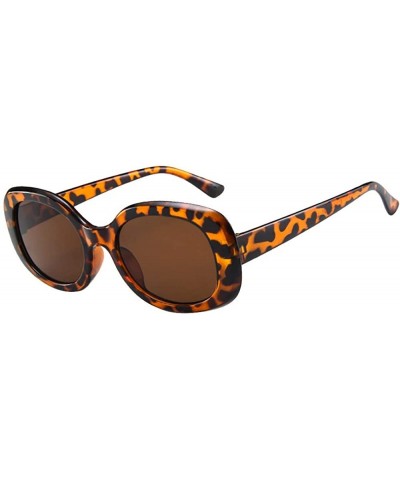 Goggle Sunglasses Goggles Glasses Oval Eyewear Goggles Women - Coffee - C518QU5HHSZ $20.19