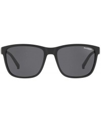 Rectangular Men's An4255 Shoredick Rectangular Sunglasses - Matte Black/Grey - C018O54MAOM $28.13