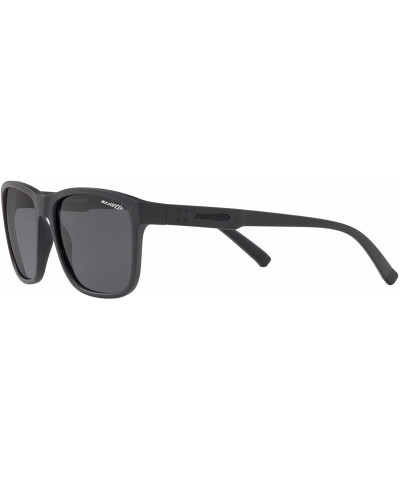 Rectangular Men's An4255 Shoredick Rectangular Sunglasses - Matte Black/Grey - C018O54MAOM $28.13