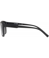 Rectangular Men's An4255 Shoredick Rectangular Sunglasses - Matte Black/Grey - C018O54MAOM $65.63