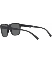 Rectangular Men's An4255 Shoredick Rectangular Sunglasses - Matte Black/Grey - C018O54MAOM $65.63