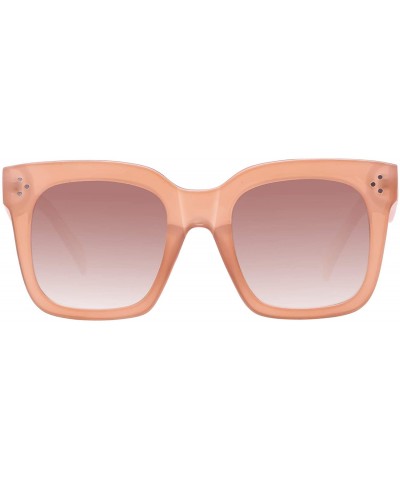 Oversized Classic Women Oversized Square Sunglasses for 100% UV Protection Flat Lens Fashion Shades - CM1994ERCYW $23.61