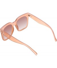 Oversized Classic Women Oversized Square Sunglasses for 100% UV Protection Flat Lens Fashion Shades - CM1994ERCYW $23.29