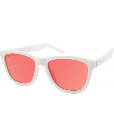 Aviator "Olympian" Designer Sunglasses - White/Red - CX18SLLTDTW $31.56