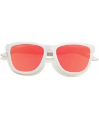 Aviator "Olympian" Designer Sunglasses - White/Red - CX18SLLTDTW $31.56