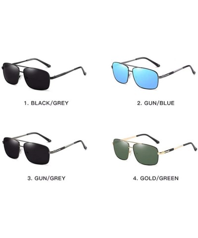 Aviator Polarized sunglasses Men's sunglasses Driver's Sunglasses - A - CH18Q9EM3SM $32.05