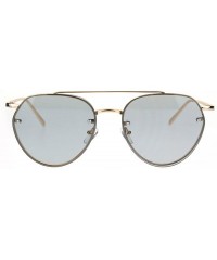 Aviator Womens Sunglasses Triangular Aviators Rims Behind Lens Color Lens UV 400 - Gold (Gray) - CP18644XK8X $12.47