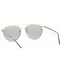Aviator Womens Sunglasses Triangular Aviators Rims Behind Lens Color Lens UV 400 - Gold (Gray) - CP18644XK8X $12.47