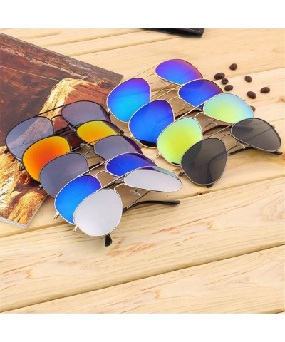 Oversized Women Retro Polarized Sunglasses UV Protection Mirrored Lens Oversized Eyewear - 4 - CI18DRQALK8 $8.18