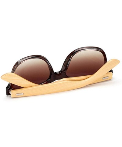 Goggle Bamboo Sunglasses Men Women Travel Goggles Sun Glasses Vintage Wooden Color 16 - Color 3 - C818YZUMU7H $8.68