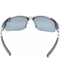 Sport Unisex Sports Bifocal Half Rimless Sunglasses For Running Fishing - Shiny Black - C218CKZCYN8 $20.56