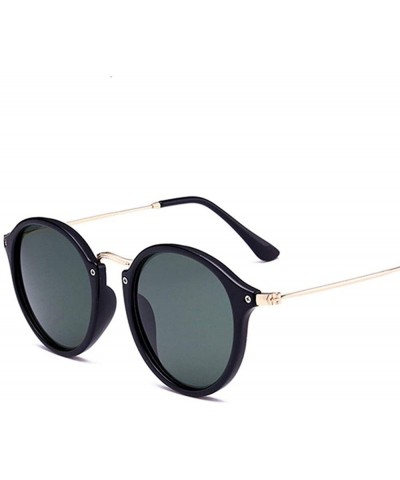 Goggle Round Sunglasses Retro - C3 Brightblack G15 - CE18HQ57Y6W $21.52