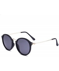 Goggle Round Sunglasses Retro - C3 Brightblack G15 - CE18HQ57Y6W $11.79