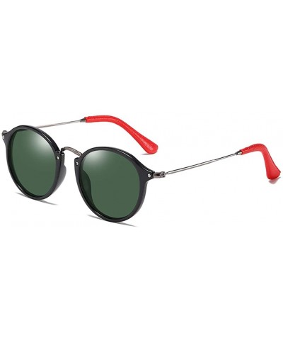 Rectangular Round Sunglasses Polarized-Vintage Ultra Light Shade Glasses-Driving Eyewear - A - CZ190O99ZYZ $68.31