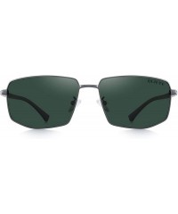 Aviator Mens Classic Sunglasses Male Polarized Rectangle Sun glasses For Men - G15 - C518R48K8H9 $32.12